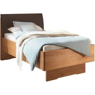 Wiemann Holzbett »Cardiff, Bettgestell, Bettrahmen, teilmassiv, mit Polsterkopfteil« erle teilmassiv, B:100cm L:200cm, Betten, Holzbett, Fußteil aus Massivholz, verschiedene Größen