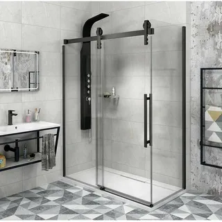 Gelco VOLCANO BLACK Rechteckige Duschkabine 1600x800mm L/R Variante