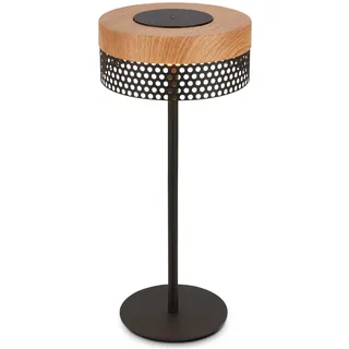 B.K.Licht Tischlampe Schwarz 2 St.