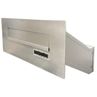 Letterbox24.de FLAT Design Edelstahl inkl. Zeitungsfach