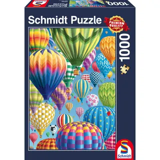 1000 Teile Schmidt Spiele Puzzle Bunte Ballone im Himmel 58286