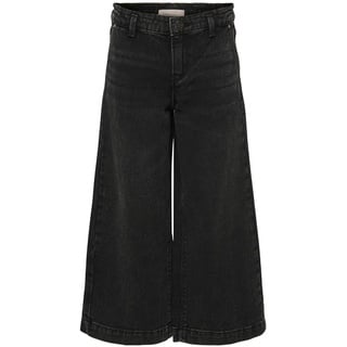 Only Mädchen Kogcomet Wide Dnm Pim528 Noos Hose, Washed Black, 164