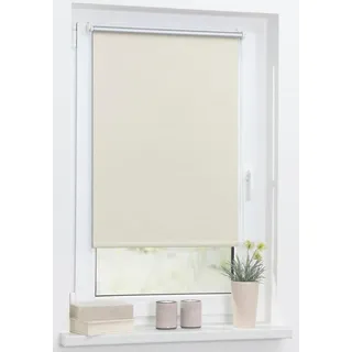 Seitenzugrollo LICHTBLICK ORIGINAL "Klemmfix Hitzeschutz" Gr. 16, beige (creme, creme), B:110cm H:150cm, Polyester, Rollos, Seitenzugrollo, mit Thermobeschichtung