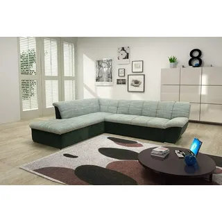 DOMO. collection Ecksofa Splash, Schlafsofa in L-Form, Sofa aus eleganter Microfaser und Webstoff-Polster mit breiter Armlehne, Polstersofa, Eckcouch, 232 x 271 x 76 cm (BxHxT)