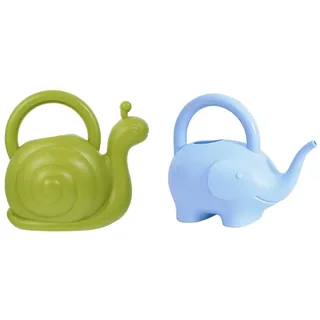 DOITOOL 2 Stück Lustige Tier Gießkanne 2.0L Mit Tragegriff Bunte Kinder-Gießkanne Für Garten Und Zimmerpflanzen Niedliches Panda-Design Bewässerungskanne