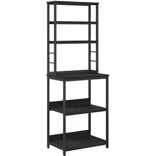 vidaXL Küchenregal Schwarz Eichen-Optik 60 x 40 x 168 cm Holzwerkstoff - Schwarz