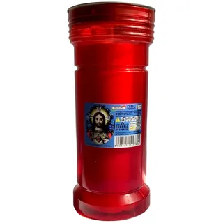 Votivkerze Heiliges Herz Big Size P80 Farbe Rot - Brenndauer 60 Stunden