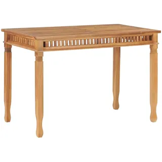 vidaXL Garten-Esstisch 120 x 65 x 80 cm Teak braun