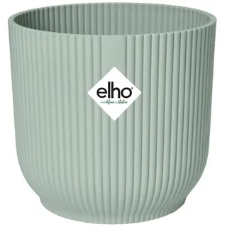 elho Vibes Fold Rund Mini 11 Pflanzentopf - Blumentopf für Innen - 100% recyceltes Plastik - Ø 11.1 x H 10.5 cm - Grün/Sorbet Grün
