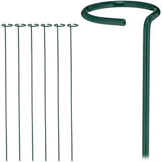 Relaxdays Rankhilfe 6er Set 80 x 6 cm Dunkelgrün