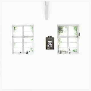 vtwonen Fototapete Fenster, 3D-Optik, (1 St), Weiß - 300x300cm