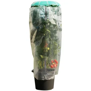 KHW Pflanzenschutzdach »Tomatenhut« inkl. Stab und Schutzfolie, BxH: 49x120 cm, grün