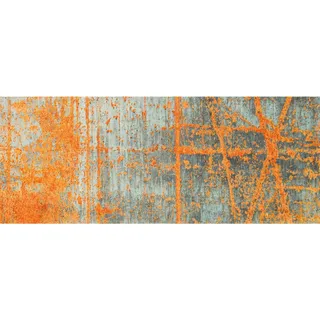 Rustic 80 x 200 cm grau/orange