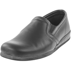 Bild von Viborg 6402 Herren Schuhe Hausschuhe Leder, Größe:43 EU, Farbe:Schwarz