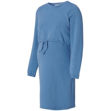 ESPRIT Maternity Damen Dress Nursing Long Sleeve Kleid, Modern Blue-891, S