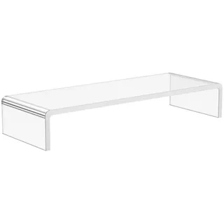 Homcom Monitorständer für Laptop PC Ergonomisch 53 x 19 x 9 cm Transparent