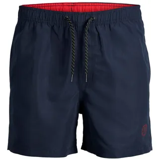 JACK & JONES Herren Badehose Badeshort JPSTFIJI JJSWIM SOLID Blau, Größe L