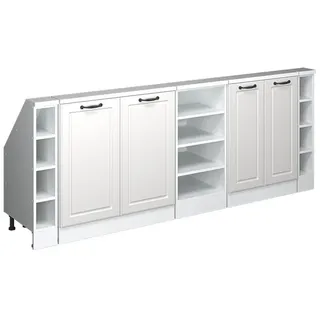 Vicco Dachschrägenschrank-Set Rion 210 x 81,6 x 46 cm Weiß