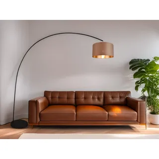 Bogenleuchte MANSUR Metall Schwarz, 210cm hoch