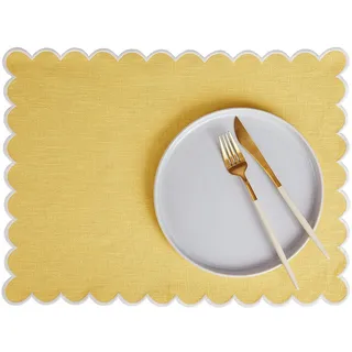 Butlers Tischset Summer Cheer , Gelb , Textil , 33x47 cm , Heimtextilien, Wohntextilien, Tischwäsche, Tischsets