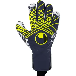 Uhlsport Prediction Ultragrip - ultimativer Grip - für Kinder und Erwachsene, Marine/weiß/Fluo gelb,