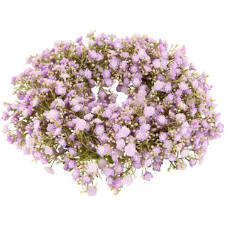 Künstlicher Kranz aus Schleierkraut Girlande Kerzenkranz Tischkranz Tischdeko Wanddeko Türdeko Hochzeitsdeko Kunstblumen Pflanze Gypsophila Blumen für Hochzeit Brautsträuße Dekoration Basteln