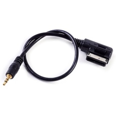 Berfea AUX Kabel Musik Empfänger 3.5 mm Eingang Auto Radio Audio Stereo AMI MDI MMI Modul Adapter Kompatibel mit Audi A3 A4 A5 A6 A8 Q3 Q5 Q7 2009 Onward