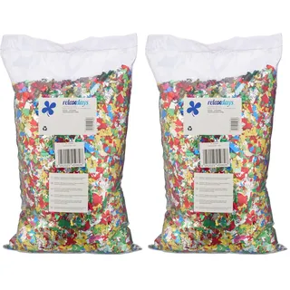 Relaxdays Konfetti Großpackung 1 kg mehrfarbig