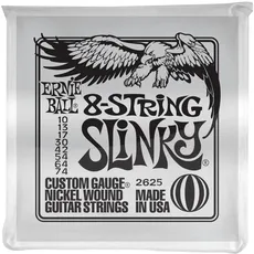 Ernie Ball Slinky 8-Saiter Nickel Wound E-Gitarrensaiten, Stärke 10-74