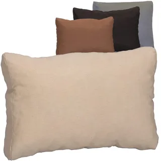 Beo Rückenkissen Sofa 80x40 cm | Made in EU Lounge Kissen wasserabweisend Beige | Couchkissen groß mittelfest | Polster Outdoor für Rattan Lounge | Rückenkissen Bett | Sofakissen groß