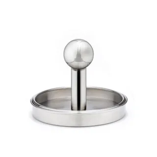 Weis Burgerpresse 11,5 cm Edelstahl weiß