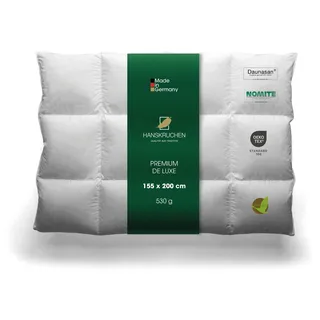 Hanskruchen Daunendecke PREMIUM DE LUXE Leicht 155 x 200 cm - Weiß