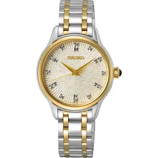 Seiko SRZ550P1 Conceptual Series Diamond Damenuhr 30mm 5ATM - Silber