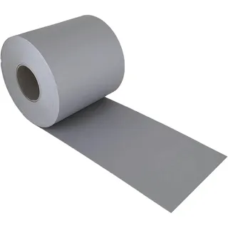 NOOR Sichtschutzstreifen PP PRO für Doppelstabmattenzaun - Zaunsichtschutz Rolle hellgrau 0,19x35 m - blickdichter Wind- & Sichtschutz - Zaunblenden 650 g/m2 Made in Germany