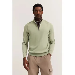 Bugatti Herren, Pullover Troyer Stehkragen Kaschmir-Anteil Regular Fit",