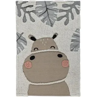 Hochflorteppich Shaggy Dundee grau 60x90 cm