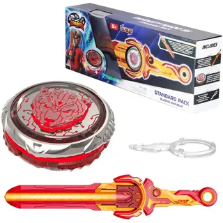 Infinity Nado Kreisel für Kinder Metall Spielzeug Jungen, Battle Tops Kreisel Launcher Spielzeug Jungen, Spinning Tops Jungen ab 5 6 7 8 9 10 11 12 Jahre, Standard Pack - Blazing War Bear