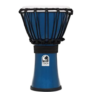 TOCA TFCDJ-7MB 7-Inch Freestyle Colorsound Djembe - Metallic Blue