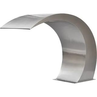 vidaXL Garten-Wasserfall Pool-Fontäne Edelstahl 45x30x60 cm - Silber