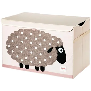 3 Sprouts Spielzeugkiste mit Deckel – Aufbewahrungsbox für Kinderzimmer, Spielzeugbox für Kinder, Spielzeug Kiste - Schaf