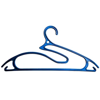 Ordinett Set mit 3 Pieces Hangers 5 in 1 Blue Pp Display 28 Sets, Polypropylen, Medium