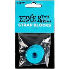 Ernie Ball Strap Blocks, 4 Stück - Blau