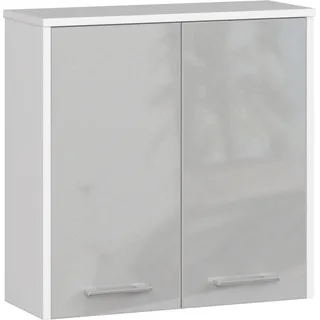 Hängeschrank 30cm Wandregal 99cm hoch 1 Tür Vitrine 3 Fächer Wandschrank