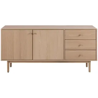 Actona Sideboard 160 x 75 x 40 cm Weiß