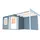 Gartenhaus 4,5 x 3 m Grau