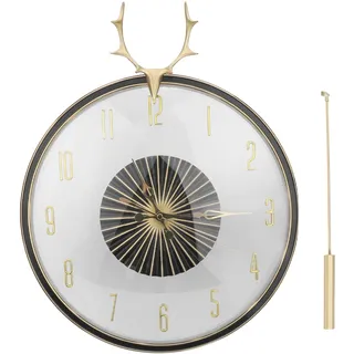 Wanduhr,Pendeluhr,Wanduhr zum Aufhängen,Wanduhr zum Aufhängen aus Messing,Runde Wanduhr,Wanduhr Dekoration