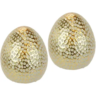 I.GE.A. Osterei »Deko-Ei, Osterfigur Oster-Ei« Eier, Ostern, Frühlingsdeko, Gartendeko Osterdeko, goldfarben