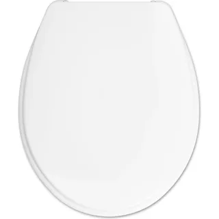 Hamberger WC-Sitz Toilettensitz Kunststoff mit Deckel weiß - 522360 - Weiß
