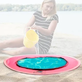 Smart-Planet Planschbecken Kinder Baby Tier Pop-up Pool blau 50 x 50 cm | Baby Pool, Strandpool, Wurfpool, faltbar, Kleinkinder, Garten, Sandspiel, Tiere, to Go