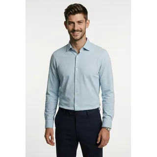 Strellson Langarmhemd "Spike Powerflex" Regular Fit, pflegeleichte Powerflex-Qualität, lt, pastel blau